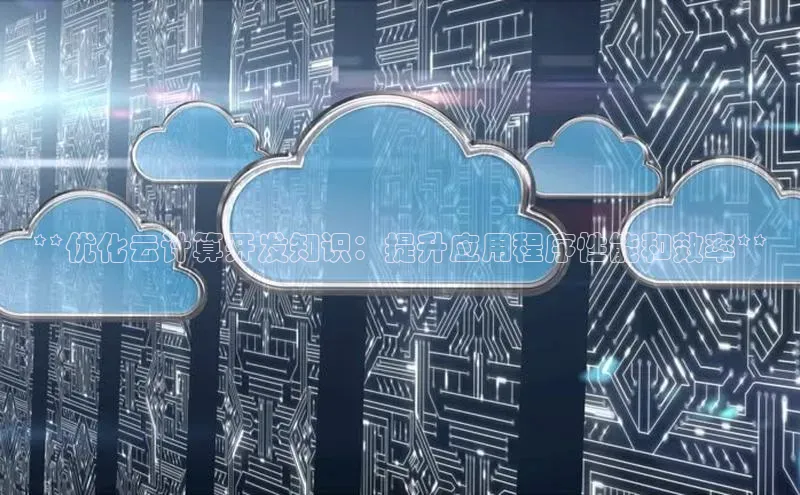 28圈电子游戏汉得信息**优化云计算开发知识：提升应用程序性能和效率**