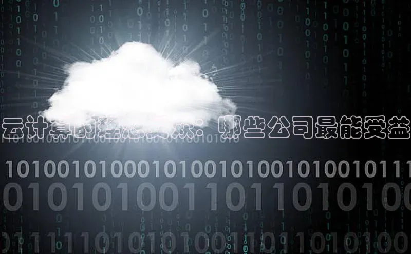 加拿大NG28娱乐软件同程云计算的理想受众：哪些公司最能受益