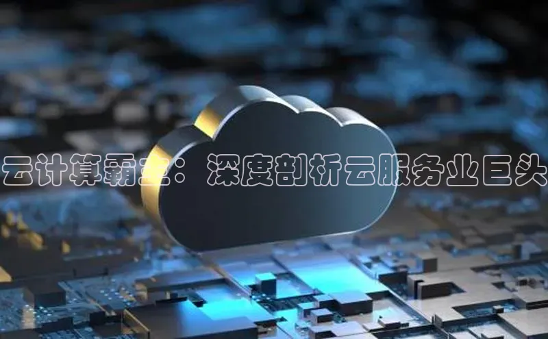 加拿大28圈曹操预测度小满支付云计算霸主：深度剖析云服务业巨头